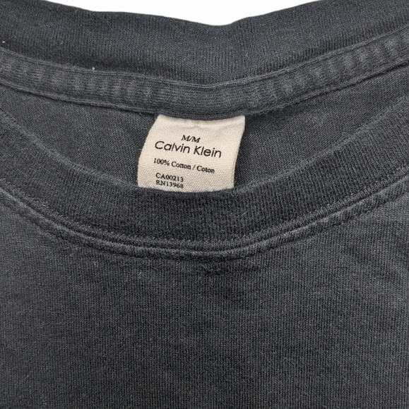 Black Reworked Calvin Klein Crop Top - Picture 3 of 5